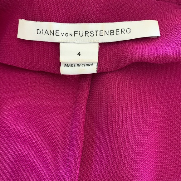 Diane von Furstenberg dark magenta blazer - Picture 3 of 9